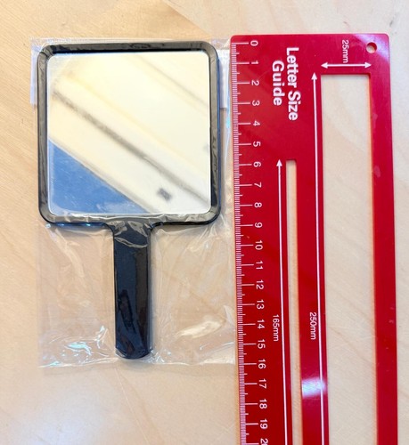 Square-Shape Hand Mirror Held Vanity Mirror Standing Makeup Dresser Mirror NEW - Picture 77 of 78