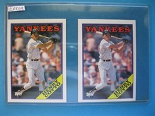 1988 Topps Baseball Card #766 Henry Cotto Error & Corrected of New York Yankees