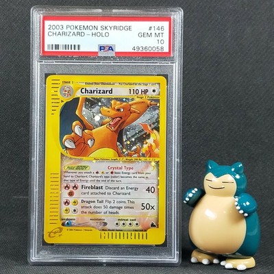 Pokemon Skyridge Crystal Charizard (146/144) - Secret Rare Holo - PSA