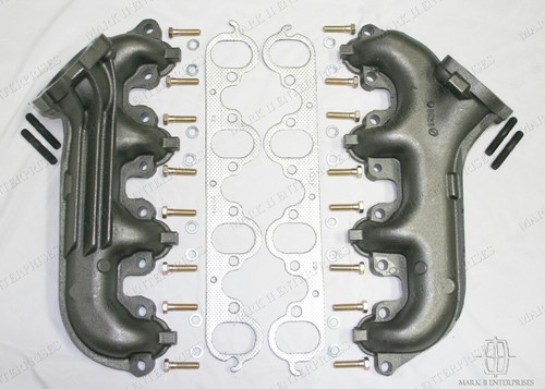 Juego de colectores de escape Ford Thunderbird 429 460 1968-1974 con kit de montaje NUEVO - Imagen 2 de 4