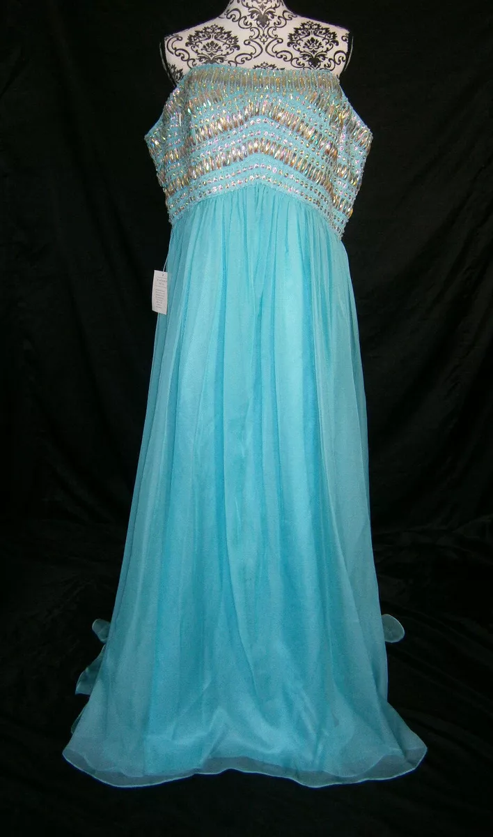 Aqua blue cheap formal dresses