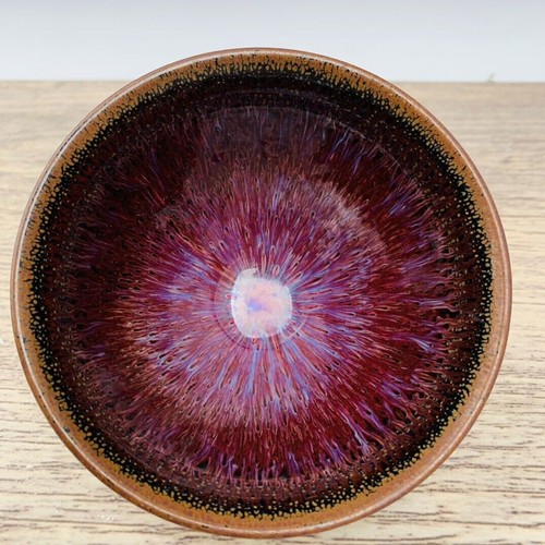 4.9" Chinese Antique Porcelain Song dynasty jian kiln red glaze jianzhan Teacup - Picture 2 of 9