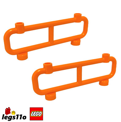 LEGO 2486 - NEU Geländer Geländer Absperrung Zaun Bar 1x8x2 - Packung mit 2x - Orange