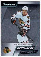 2020-21 Parkhurst Prominent Prospects Rookie #PP14 Lucas Carlsson Blackhawks