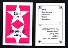 Steffi Graf Tennis Champion - Vintage 1990 Parker Brothers Game Card #235A
