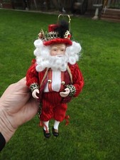 Vintage Santa Claus Christmas Ornament 9" Tall x 4 3/4" Wide