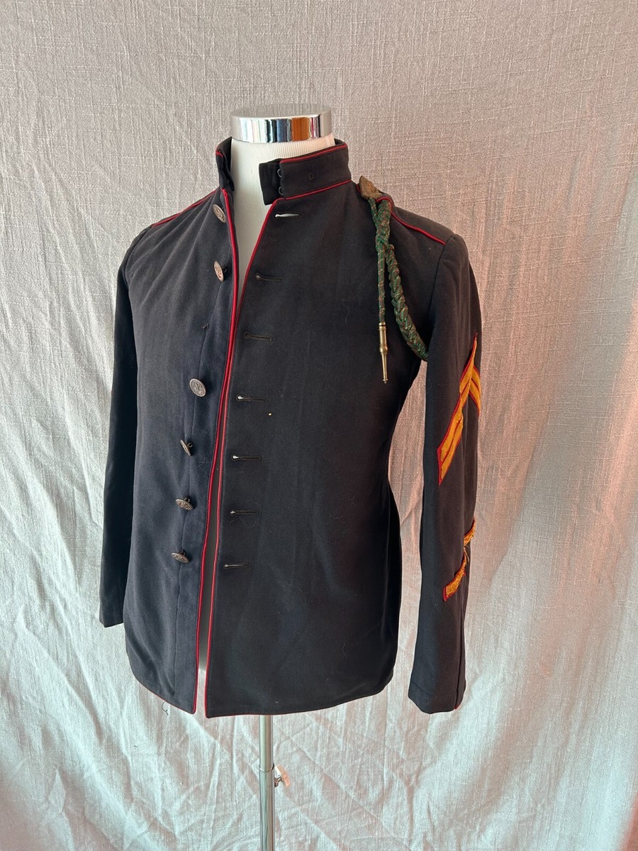 WW1 Era Named 5th Marines USMC Dress Blue Jacket, Uniform With