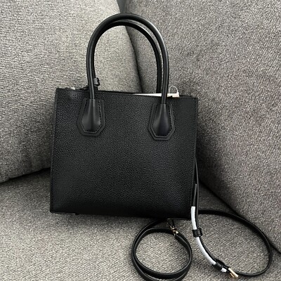 Michael Kors Medium Mercer Messenger Bag Black 35S1GM9M2L for sale