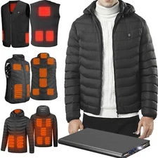 Electric Heated Jacket Heated Vest Heated Coat Winter USB Vest With Power Bank