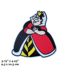Alice in Wonderland Queen of Hearts Character Figure Embroidered Iron On Patch