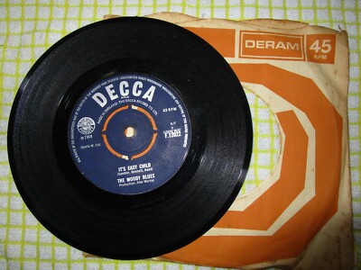 The Moody Blues    Go Now ! / It's Easy Child. Decca F.12022 Vinyl 7''inch Single