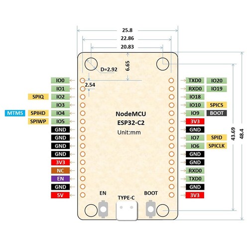 Scheda di sviluppo ESP8684 TYPE-C USB ESP32-C2 ESPC2-12 DevKit seriale per Ardui - Photo 10/18