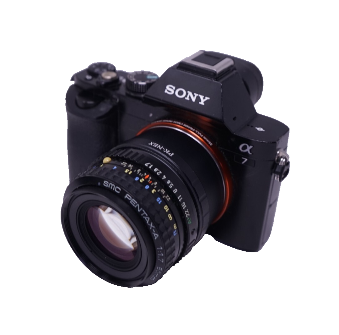 SONY E MOUNT ADAPTED 50MM PENTAX-A PRIME LENS ALL A7 NEX,A6000 - Main Image