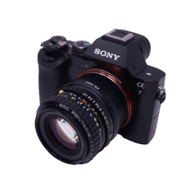 SONY E MOUNT ADAPTIERT 50MM F1.7 PENTAX-A PRIME LENS ALL A7 NEX,A6000