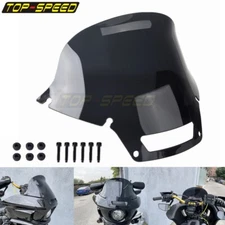 14.4 Inch Motorcycle Windshield Spoiler Kit For Harley Low Rider ST FXRST 22+