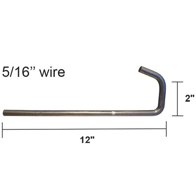 Nickson Exhaust System Hanger 25372-25 Universal Wire Hanger; 12 Inch; Box Of 25