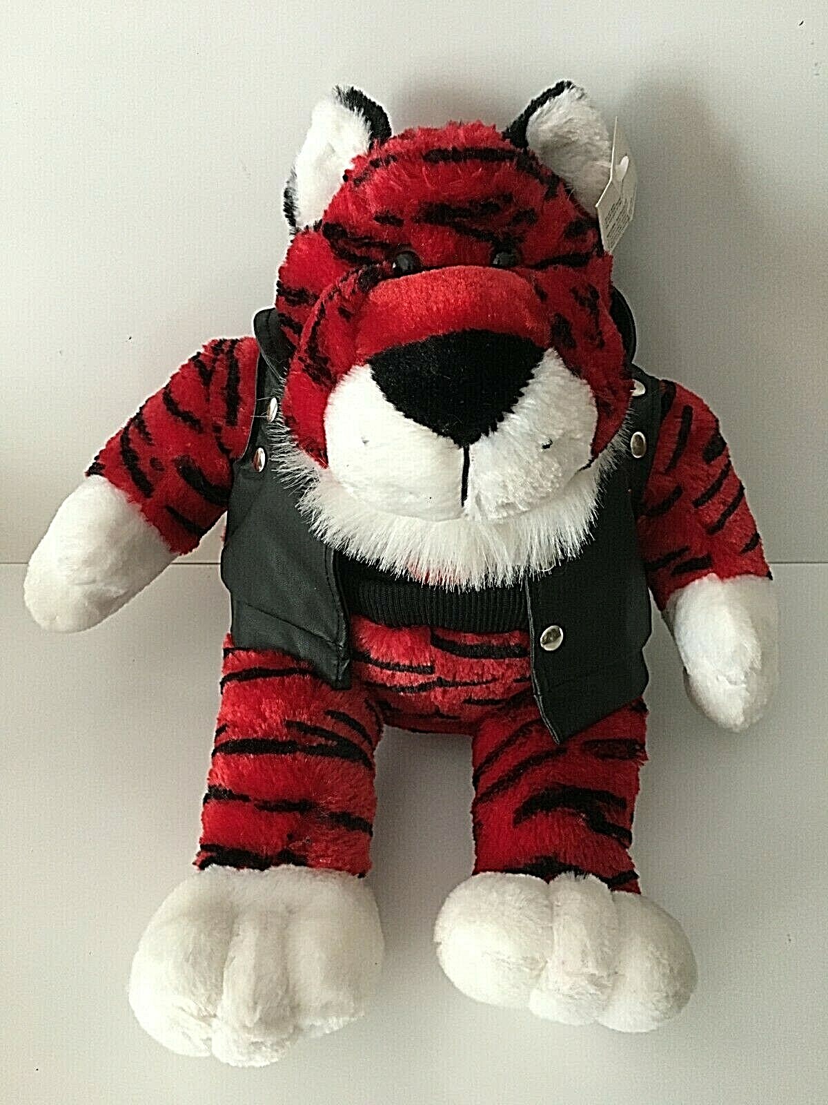 red tiger stuffed animal