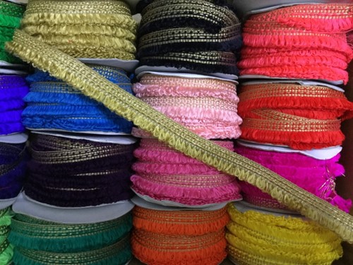 8 M LACE TRIM SEWING ARTS & CRAFT CARD/DRESS MAKING SCRAP BOOKING FRINGE RIBBON - Picture 14 of 30