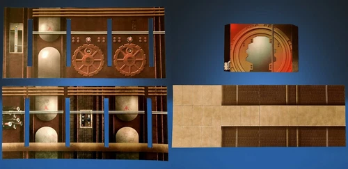 TVC Tantive IV Corridor custom wall backdrops & floor Hasbro Vintage Collection