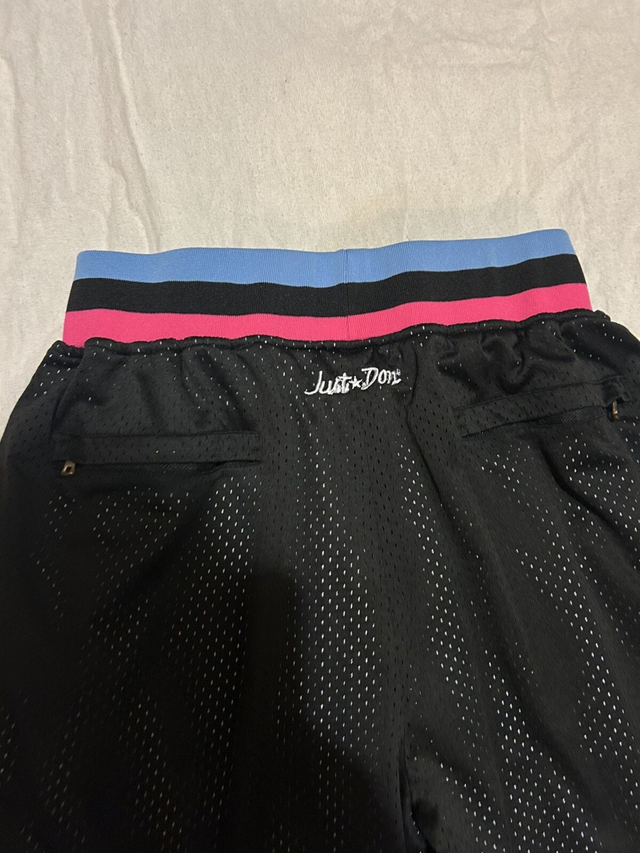 Vintage Miami Heat Just Don Vice Retro Design Embroidered Shorts