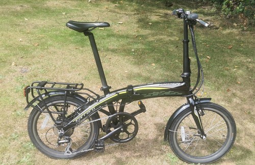 Carrera Crosscity Folding E-Bike, with 