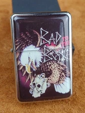 STAR-1 Steel Lighter - EAGLE w/ SKULL "BAD BONE" #L128 NEW in Gift Box!