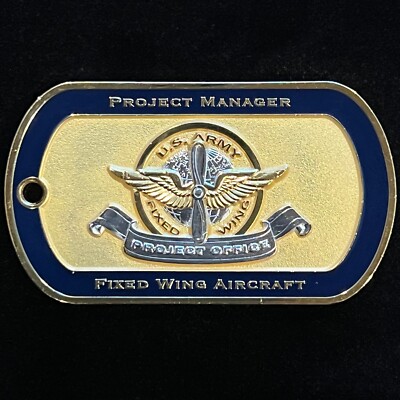 Program Executive Office PEO Aviation Fixed Wing Project Manager Challenge Coin