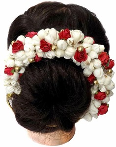 Indian Women Bridal Artificial Hair Accessories Strand Gajra For