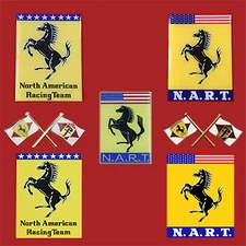 Ferrari Resin Domed Emblem Pack, NART, Pininfarina