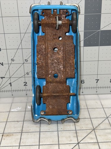 C16 PMC 1958 CHEVROLET CORVETTE CONV. PROMO FRICTION Blue Vintage 1/25 - Picture 9 of 9