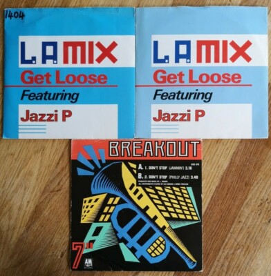 L.A.MIX-3x7''Job Lot/Bundle-Don't Stop(Jammin') &Get Loose(2Diff Labels/Sleeves)