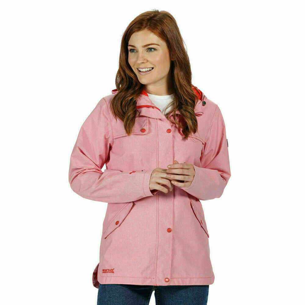 Regatta Womens Bertille Waterproof Breathable Durable Coat, RED