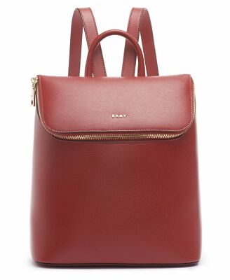 DKNY RED BRYANT TOP ZIP BACKPACK NEW