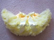 NEW Girls 0-9 mo Yellow Pettiskirt Tutu, Infant Newborn Baby Skirt