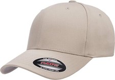 Flexfit Men's Athletic Baseball Fitted Cap Small-Medium, Stone