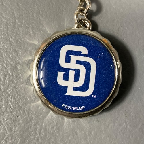 San Diego Padres Keychain Bottle Opener Blue White Team Logo Sports MLB Baseball - Picture 17 of 24