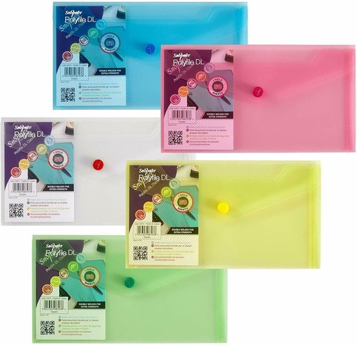 Carteras Snopake Polyfile DL con perno prisionero clásico colores surtidos - Imagen 5 de 12