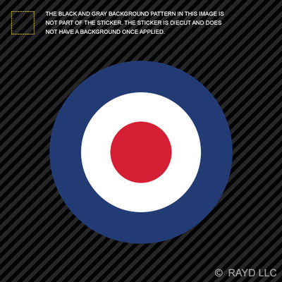 4  RAF Roundel Sticker Decal Self Adhesive Vinyl UK Royal Air Force British