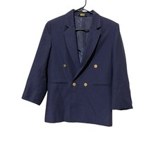 Andhurst 36 Chest Navy Blue Double Breasted Blazer Gold Buttons Preppy Classic