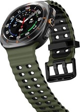 Soft Silicone Strap Band Compatible with Samsung Galaxy Watch Ultra 47mm,Green