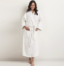 100 Cotton Bathrobe Unisex  48x63 Plush Terry Velour Robe  Kimono  Spa Sauna