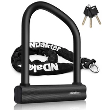 Bike Locks Heavy Duty Anti Theft 18mm Thick, Motorcycle U Lock with 4FT x 6mm...