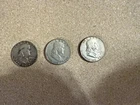 Ben Franklin SiIver Half DolIars 90% SiIver Lot of 3