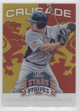 2015 Panini Stars and Stripes Crusade Red 30/99 Kyle Schwarber #63 o7m