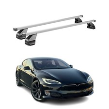 Menabo Dachträger Grundtäger für Tesla Model S 2017-2026 75kg Stahl Silber 2 tlg