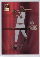 2004 Donruss Elite Passing the Torch /500 Barry Larkin Joe Morgan #PT-36 HOF 7v7