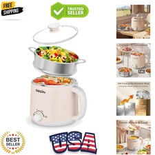 Hot Pot Electric with Steamer, Rapid Noodles ...