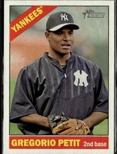 2015 Topps Heritage #667 Gregorio Petit Gum Stained Backs