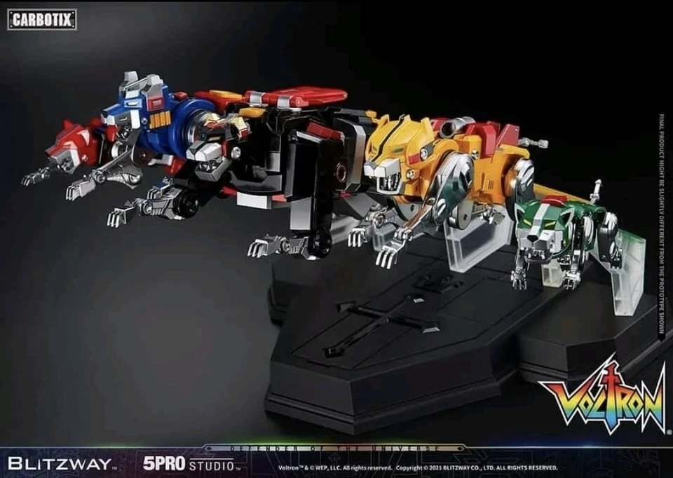 VOLTRON - Golion Carbotix Action Figure Blitzway Versione con i piloti - Immagine 3 di 4