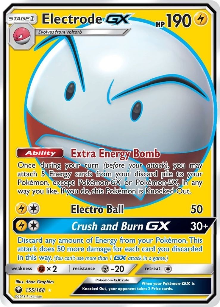 Electrode GX - 155/168 - Pokemon Celestial Storm Full Art Ultra Rare Card NM